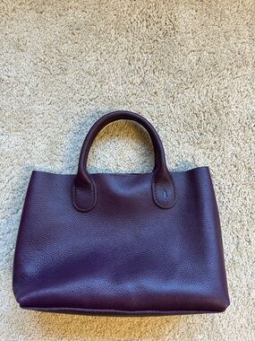 Portland Leather Goods Large Raindrop Tote - Plum